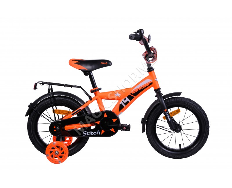 Bicicleta Aist Stitch 14" portocaliu